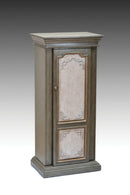 Wooden Jewelry Armoire, Antique Gray & Antique Beige