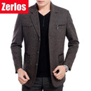 Wool blend Men Blazer / Casual Outwear Slim Fit Coat