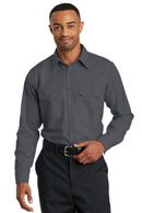 Workwear Red Kap Long Sleeve Solid Ripstop Shirt. SY50 Red Kap