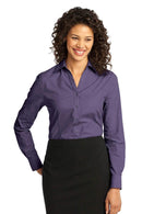 Woven Shirts Port Authority Ladies Crosshatch Easy Care Shirt. L640 Port Authority