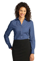 Woven Shirts Port Authority Ladies Crosshatch Easy Care Shirt. L640 Port Authority