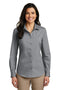 Woven Shirts Port Authority Ladies Long Sleeve Carefree Poplin Shirt. LW100 Port Authority