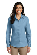 Woven Shirts Port Authority Ladies Long Sleeve Carefree Poplin Shirt. LW100 Port Authority