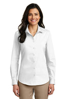 Woven Shirts Port Authority Ladies Long Sleeve Carefree Poplin Shirt. LW100 Port Authority