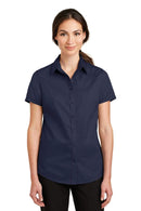 Woven Shirts Port Authority Ladies Short Sleeve SuperPro Twill Shirt. L664 Port Authority