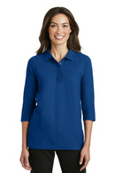 Woven Shirts Port Authority Ladies Silk Touch3/4-Sleeve Polo. L562 Port Authority