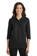 Woven Shirts Port Authority Ladies Silk Touch3/4-Sleeve Polo. L562 Port Authority