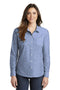 Woven Shirts Port Authority Ladies Slub Chambray Shirt. Lw380 - Light Blue - L Port Authority