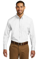 Woven Shirts Port Authority Long Sleeve Carefree Poplin Shirt. W100 Port Authority