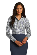 Woven Shirts Red House Ladies Tricolor Check Non-Iron Shirt. RH75 Red House