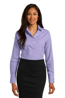 Woven Shirts Red House Ladies Windowpane Plaid Non-Iron Shirt. RH71 Red House