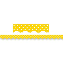 YELLOW MINI POLKA DOTS BORDER TRIM-Learning Materials-JadeMoghul Inc.