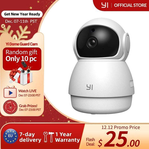YI Dome Security Indoor Camera HD 1080p WiFi Ip Camera Smart Video Surveillance System Motion Detection Human and Pet AI AExp