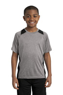 Youth Sport-Tek Youth Heather Colorblock ContenderTee. YST361 Sport-Tek