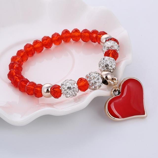 ZOSHI 2017 Crystal Butterful Bracelet & Bangle Elastic Heart Bracelets For Women Handmade Shambhala Beads pulseira masculina-SL744A-JadeMoghul Inc.