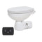 Jabsco Quiet Flush E2 Fresh Water Toilet Regular Bowl - 12V  Soft Close Lid [38045-4192RSP]