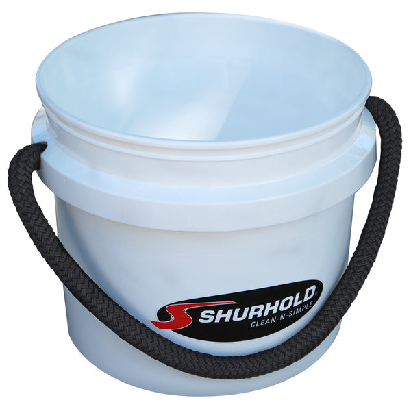 Shurhold Worlds Best Rope Handle Bucket - 3.5 Gallon - White [2431]