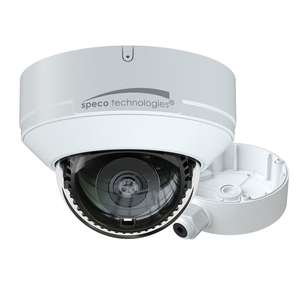 Speco 4MP H.265 AI IP Dome Camera w/IR - 2.8mm Fixed Lens  Junction Box [O4D9]