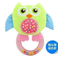 0-3 Y Baby Rattle hand Bell Toy 5 Style Owl Bird Chicken Animals Plush Happy Monkey Gift WJ290-Green owl-JadeMoghul Inc.