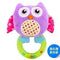 0-3 Y Baby Rattle hand Bell Toy 5 Style Owl Bird Chicken Animals Plush Happy Monkey Gift WJ290-Purple owl-JadeMoghul Inc.