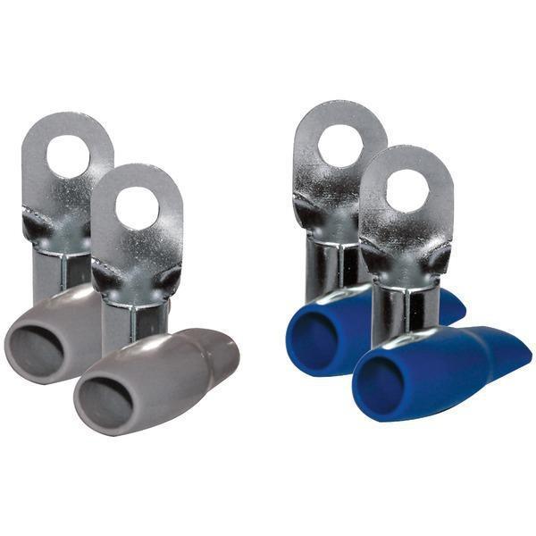 0-Gauge 5/16" Nickel-Plated Ring Terminals, 4 pk-Installation & Hook-Up Accessories-JadeMoghul Inc.