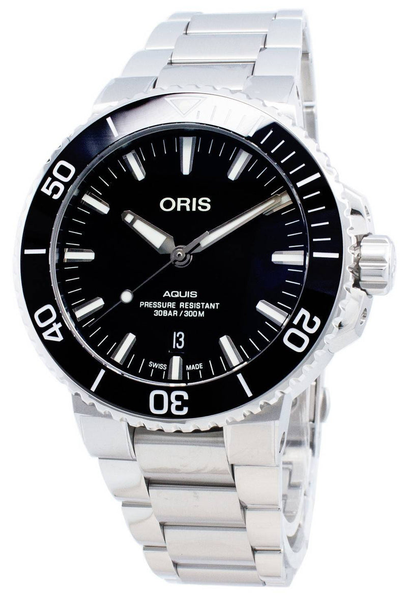 Oris Aquis Date 01 733 7730 4134-07 8 24 05PEB 01-733-7730-4134-07-8-24-05PEB Automatic 300M Men's Watch