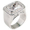 Fashion Rings 0G727 Rhodium Brass Ring with AAA Grade CZ