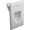 1-Gang Recessed Cable Plate (White)-Cables, Connectors & Accessories-JadeMoghul Inc.