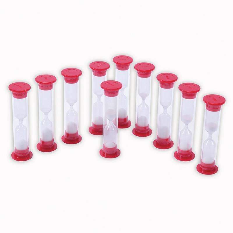 1 MINUTE SAND TIMERS SET OF 10-Toys & Games-JadeMoghul Inc.