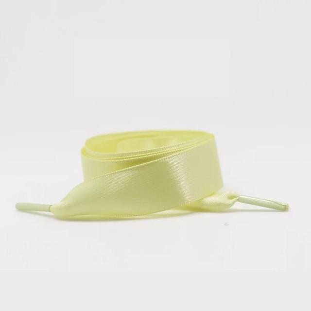 1 Pair 22 Colors Silk Satin Shoelaces 2 CM Width Flat Ribbon Shoe laces Boots Women Sneakers Shoelace Length 80CM 100CM 120CM S1 JadeMoghul Inc. 