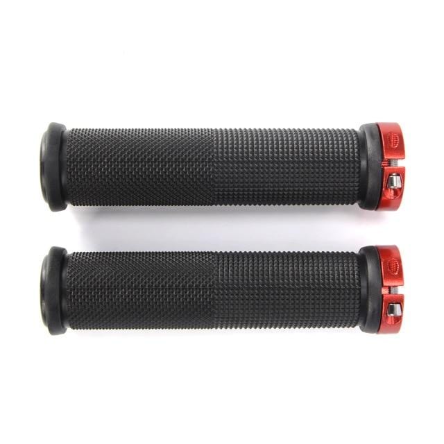 1 Pair Bicycle Handlebar Cover Grips Rubber Soft Anti-Skid Cycling Bike Grips MTB Mountain Road Bike Lock on Handle End Grips AExp