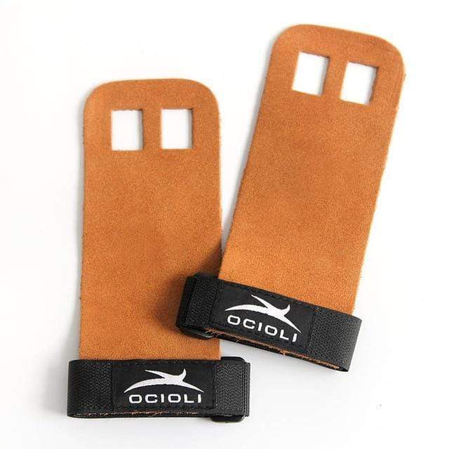 1 Pair Hand Grip Synthetic Leather Crossfit Gymnastics Guard Palm Protectors Glove Pull Up Bar Weight Lifting Glove Gym Gloves JadeMoghul Inc. 