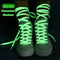 1 Pair Luminous Shoelaces Flat Sneakers Canvas Shoe Laces Glow In The Dark Night Color Fluorescent Shoelace 80/100/120/140cm AExp