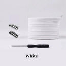 1 Pair Magnetic Shoelaces Elastic No Tie Shoe laces Kids and Adult Flat Sneakers Shoelace Quick Lazy Laces Magnetic Buckle AExp