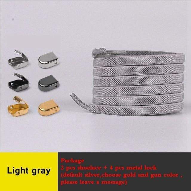 1 Pair No Tie Shoe laces Elastic Shoelaces Outdoor Leisure Sneakers Quick Safety Flat Shoelace Kids And Adult Unisex Lazy laces AExp