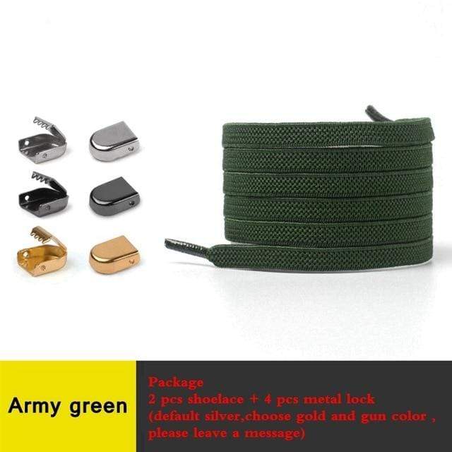 1 Pair No Tie Shoe laces Elastic Shoelaces Outdoor Leisure Sneakers Quick Safety Flat Shoelace Kids And Adult Unisex Lazy laces AExp