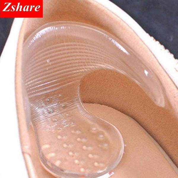 1 Pair Silicone Soft Insert Heel Liner Grips T-type Thread High Heel Comfort Pads Feet Care Accessories JadeMoghul Inc. 