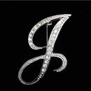 1 PC A To Z 26 Letters Design Brooches Pins English Letter Personality Brooches with Crystal-J-JadeMoghul Inc.