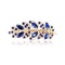 1 PC Beauty Women Fashion Hair Clip Leaf Crystal Rhinestone Barrette Hairpin Headband hair accessories 5 colors Free shipping-Blue-JadeMoghul Inc.