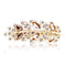 1 PC Beauty Women Fashion Hair Clip Leaf Crystal Rhinestone Barrette Hairpin Headband hair accessories 5 colors Free shipping-Champagne-JadeMoghul Inc.