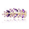 1 PC Beauty Women Fashion Hair Clip Leaf Crystal Rhinestone Barrette Hairpin Headband hair accessories 5 colors Free shipping-Purple-JadeMoghul Inc.