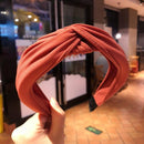 1 PC Knot Cross Tie Solid Fashion Velvet Hair Band Headband Girls Bow Hoop Hair Accessories Twist Headband Headdress for Women AExp