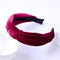 1 PC Knot Cross Tie Solid Fashion Velvet Hair Band Headband Girls Bow Hoop Hair Accessories Twist Headband Headdress for Women AExp