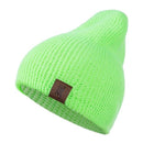 1 Pcs Hat PU Letter True Casual Beanies for Men Women Warm Knitted Winter Hat Fashion Solid Hip-hop Beanie Hat Unisex Cap AExp