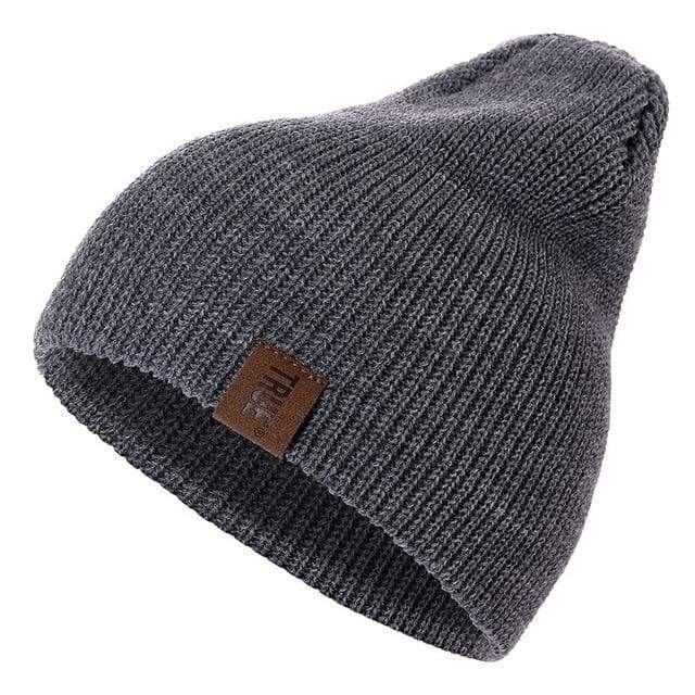 1 Pcs Hat PU Letter True Casual Beanies for Men Women Warm Knitted Winter Hat Fashion Solid Hip-hop Beanie Hat Unisex Cap AExp