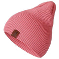 1 Pcs Hat PU Letter True Casual Beanies for Men Women Warm Knitted Winter Hat Fashion Solid Hip-hop Beanie Hat Unisex Cap AExp