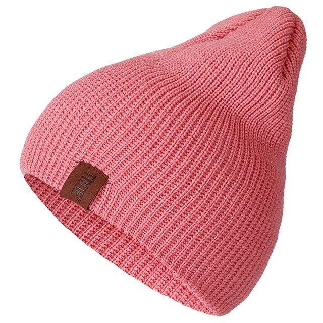 1 Pcs Hat PU Letter True Casual Beanies for Men Women Warm Knitted Winter Hat Fashion Solid Hip-hop Beanie Hat Unisex Cap AExp