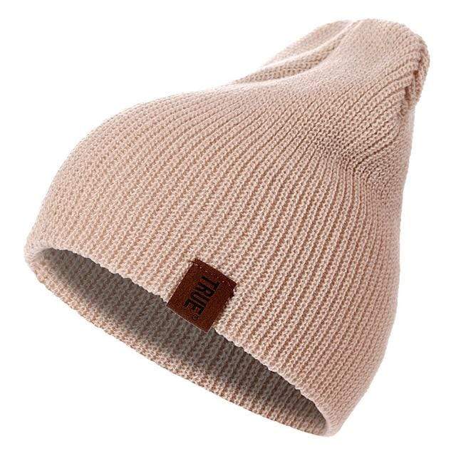 1 Pcs Hat PU Letter True Casual Beanies for Men Women Warm Knitted Winter Hat Fashion Solid Hip-hop Beanie Hat Unisex Cap AExp