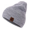 1 Pcs Hat PU Letter True Casual Beanies for Men Women Warm Knitted Winter Hat Fashion Solid Hip-hop Beanie Hat Unisex Cap AExp