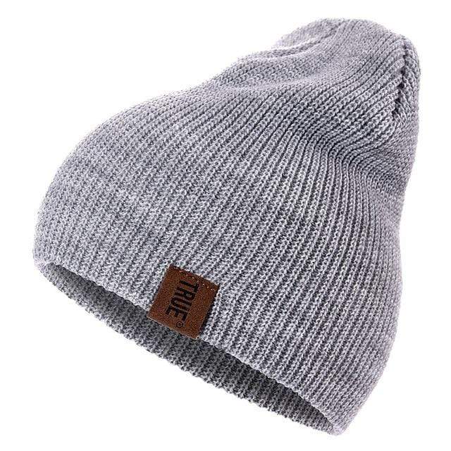 1 Pcs Hat PU Letter True Casual Beanies for Men Women Warm Knitted Winter Hat Fashion Solid Hip-hop Beanie Hat Unisex Cap AExp